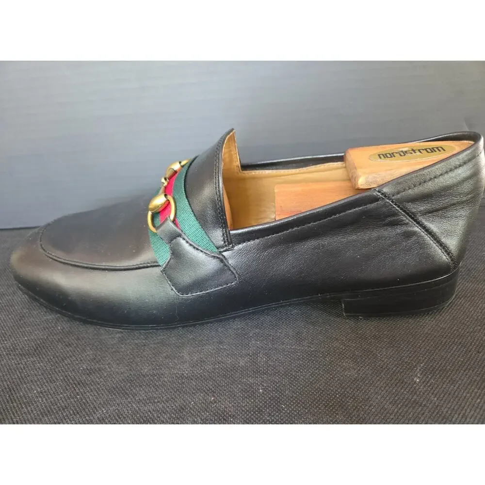 GUCCI HORSEBIT LEATHER LOAFERS SIZE 45 EU, US12